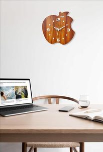 Natural Wooden <b>Clock</b> Handmade Rustic Wall <b>Clock</b> For Living Room Bedroom Office Decor At Lowest Price - Product Image 3