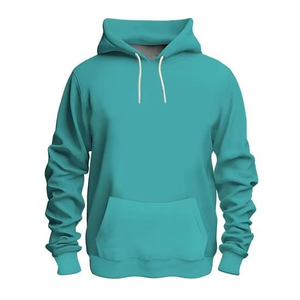 Sweat à capuche polaire vierge pour homme de haute qualité, personnalisable par broderie et impression en relief, anti-rétrécissement, design uni, doublé, vente en gros - Product Image 3