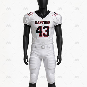 Ensemble d'uniformes de football américain personnalisés, séchage rapide, respirant, maillot d'équipe pour adultes, taille plus - Product Image 1