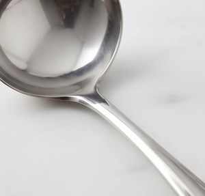 Juego de servir postres Cubiertos Cucharón de sopa Cuchara de comida de acero inoxidable con mango largo Perfecto para servir con estilo - Product Image 2