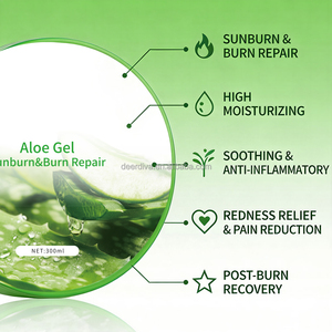 Gel d'<span class=keywords><strong>aloe</strong></span> <span class=keywords><strong>vera</strong></span> réparateur après-<span class=keywords><strong>soleil</strong></span> pour soulager les coups <span class=keywords><strong>de</strong></span> <span class=keywords><strong>soleil</strong></span> et apaiser les brûlures mineures - Product Image 2