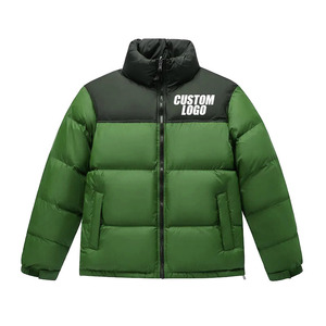 Veste d'hiver matelassée pour homme, best-seller, en toile, coupe-vent, chaude, service OEM, couleurs personnalisables sur le devant - Product Image 1
