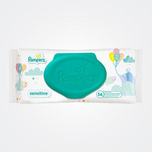 Toallitas húmedas Pampers para piel sensible, limpieza suave y humectación duradera, exportación a granel - Product Image 4