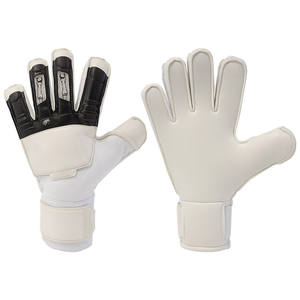 Football Goalkeeper Gloves Full Finger PU Leather Silicone Printed Non Slip Breathable Adjustable Wrist <b>Strap</b> Hook Loop Closure - Product Image 1