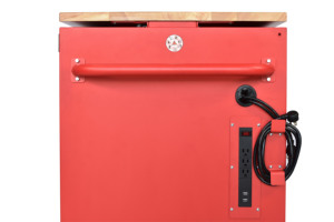 Wholesale 142cm Matte Red 10 <b>Drawer</b> Electric Tool Cabinet with Wooden Top for <b>Workshop</b> Garage Use - Product Image 5
