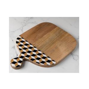 Tabla de Cortar de Madera Artisan Living Creation con Estampado Floral y Asa - Product Image 2