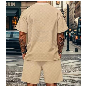 ชุดลำลองขายดี ผ้าฝ้าย 100% เสื้อยืดระบายอากาศได้ดี ทนทาน พร้อมกางเกงขาสั้นเข้าชุด ผลิตในปากีสถาน - Product Image 5