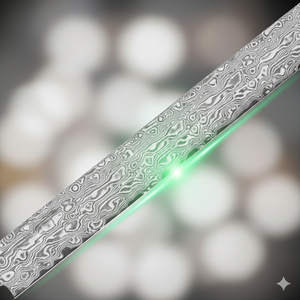 Cuchillo para Atún, Herramienta Premium para Filetear y Rebanar Pescado, Hoja de Acero de Damasco Forjado, Mango de Madera, Ecológico - Product Image 3