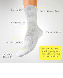 Chaussettes confortables pour hommes - Tissu doux et respirant, écologique et à séchage rapide, design moderne et élégant pour un usage quotidien et sportif - Product Image 3
