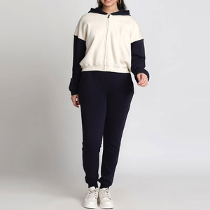 Survêtement pour femmes de haute qualité 100% polyester avec fermeture éclair, vêtements d'hiver tendance les plus vendus, prix de gros, style moderne - Product Image 1