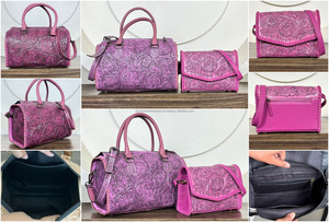 Juego de Maletas de Viaje Combinadas con Bolso Grande y Bolso de Mano de Cuero Vacuno Genuino Hecho a Mano con Logotipo OEM Personalizado - Product Image 3