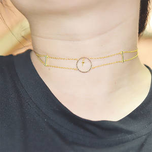 Collier pendentif en argent S925 fait main pour femmes, chaîne fine pour le cou, 7-8 ensembles, pendentif clavicule - Product Image 4