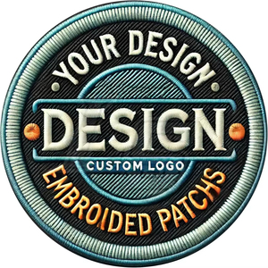 Diseña tus propios parches bordados ligeros personalizados más vendidos, parches bordados de color sólido - Product Image 1