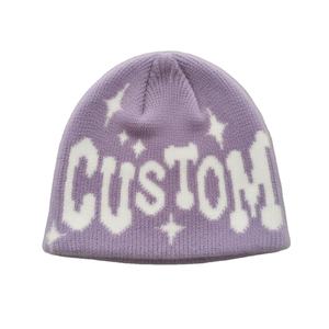 Gorro de Punto Acrílico de Alta Calidad con Logotipo Personalizado, Estilo Deportivo Urbano, Color Negro, Servicio OEM, Unisex para Adultos - Product Image 2