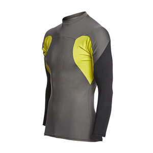 Camiseta Deportiva Rash Guard de Último Diseño para Hombre, con Mangas Largas de Color Sólido, Logotipo Personalizado, Transpirable, Anti-UV, Poliéster/Nailon - Product Image 5