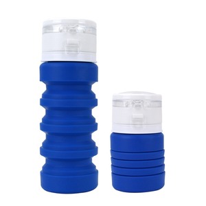 BPA Free Safe Silicone Kids Water <b>Bottle</b> 400ml Collapsible Leakproof <b>Small</b> Portable Drinking Cup For School Outdoor - Product Image 1