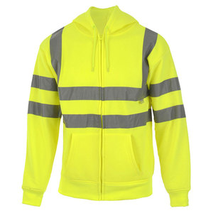 Sweat à capuche unisexe grande taille avec empiècements de couleur, vêtement de travail de sécurité à manches longues pour homme, idéal pour l'été - Product Image 1