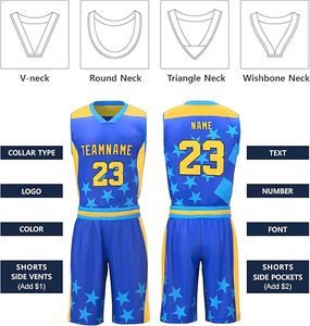 Maillots de basket-ball personnalisés en gros, designs 3D uniques pour les équipes, ensembles de maillots et shorts de basket-ball personnalisés - Product Image 3