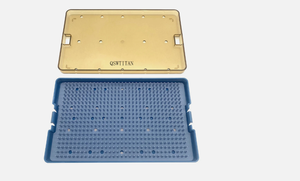 Instrumento Dental perforado bandeja 28x18 cm aluminio ionizado calidad superior - Product Image 6