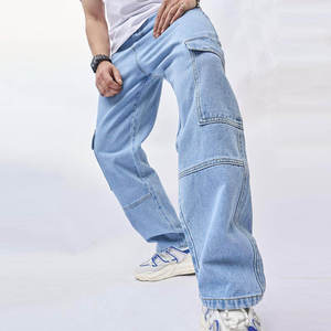 กางเกงยีนส์ผู้ชายน้ำหนักเบา คุณภาพสูง ทรงปกติ ดีไซน์ใหม่ ขายส่ง - Product Image 1