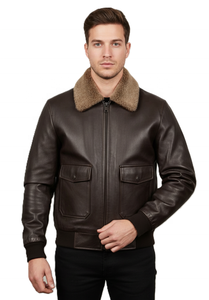 2025 Nueva chaqueta de cuero de motorista clásica para hombre, abrigo informal de manga larga de alta calidad para invierno, primavera y otoño, moda - Product Image 3