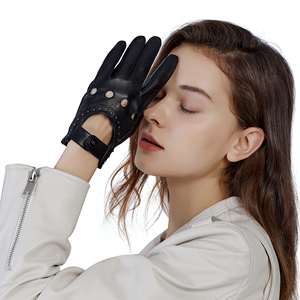 Gants de conduite vintage en cuir pour hommes et femmes, gants de course personnalisés en cuir véritable, gants de conduite respirants perforés - Product Image 2