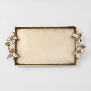 Party Metal Chocolate Tray Stainless Steel Dessert Serving Tray Candy <b>Display</b> Plate Event <b>Table</b> Use - Product Image 2
