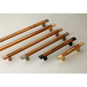 Poignée de tiroir et bouton de meuble Kenry modernes en aluminium et bois pour cuisine, armoire, chambre, commode – Quincaillerie durable et réglable - Product Image 4