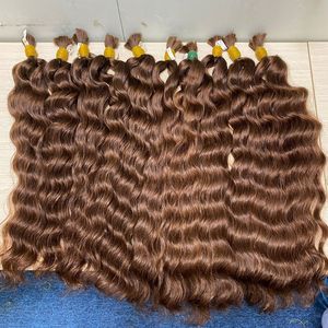 Meilleure vente 100% cheveux vietnamiens Super Double dessiné de haute qualité couleur brun foncé Style droit matériel de cheveux humains en vrac - Product Image 3