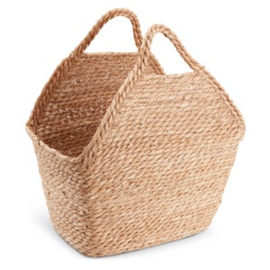 Panier en jonc de mer avec bord biseauté, panier de rangement fait main, vente en gros, écologique, fabriqué au Vietnam - Product Image 1
