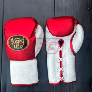 Gants de boxe MMA en cuir personnalisés, anti-humidité, pour le soutien du poignet, pour l'entraînement et le sparring |   Doigts entièrement recouverts |   Fermeture à boucle et crochets - Product Image 5