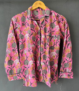 ชุดนอนพิมพ์ลายทันสมัย ผ้าฝ้ายนุ่ม ชุดนอนสองชิ้น ชุดลำลองใส่บ้าน - Product Image 2
