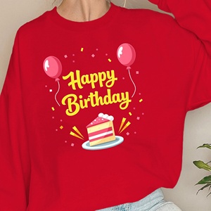 Diseño Feliz cumpleaños con globos sudaderas de mujer - Product Image 4