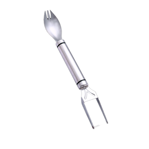Outil de cuisine facile-Cuillère fourchette en acier inoxydable pour servir les fruits - Product Image 3