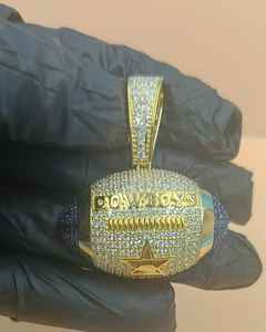 Collar con Colgante de Letra Personalizado de Moda Hip Hop para Hombre, con Moissanita VVS, Plata 925, Estilo Iced Out, Hecho a Medida - Product Image 4