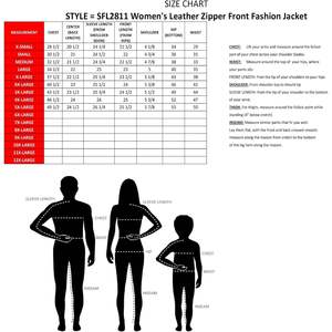 Veste en cuir vintage pour femme SFL2811 2025, noire, fermeture éclair sur le devant, décontractée, tendance pour l'automne, légère et à motif uni - Product Image 6