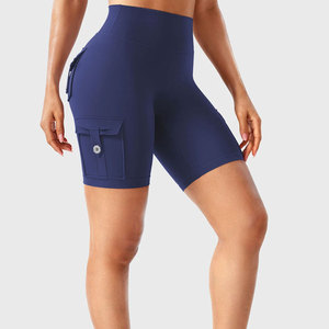 Latest Design Custom Breathable Quick Dry <b>Women's</b> Training Gym Workout Polyester Spandex Stretchable Gym <b>Shorts</b> Wholesale - Product Image 5