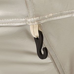 Tienda de campaña plegable de 1 habitación para ducha de camping, de Oxford 210D, con estacas, cuerdas, bolsa de transporte y barra transversal - Product Image 6