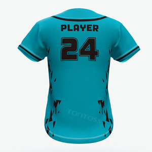 Camiseta de Béisbol al por Mayor 100% Poliéster para Hombre, Estilo Vintage con Malla Bordada, para Sublimación - Product Image 4