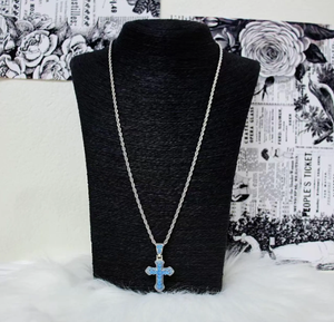 Pendentif croix en moissanite, argent sterling 925, bijou religieux, cadeau unisexe - Product Image 4