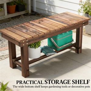 Chaise de jardin d'extérieur confortable, banc de patio pour s'asseoir en toute détente - Product Image 3