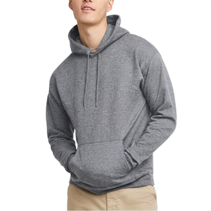 Sudadera con Capucha Azul Claro para Hombre, Corte Regular, Color Sólido, Felpa, Informal, para Otoño - Product Image 5