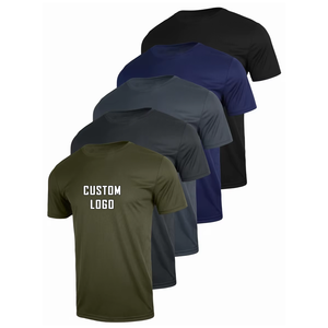 เสื้อยืดคอกลมแขนสั้นทรงปกติสำหรับผู้ชาย สีดำล้วน เรียบง่าย สไตล์ลำลอง เสื้อยืดผู้ชาย - Product Image 6