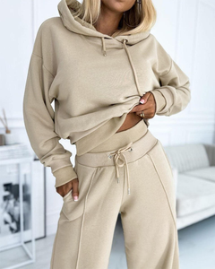 Chándales Deportivos para Mujer, Transpirables, con Capucha, Diseño Sólido, Corte Acampanado, para un Estilo de Vida Activo y Uso Diario, Máxima Comodidad - Product Image 4