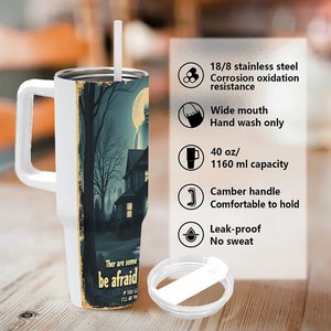 Stainless Steel Tumbler 40oz <b>Large</b> Capacity Travel Mug With Handle For Outdoor Use - Product Image 5