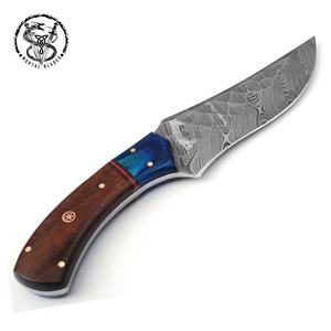 Cuchillo de caza para acampar al aire libre, nuevo estilo, con mango de madera, con Funda de cuero - Product Image 3