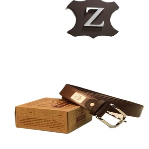 Cinturón de trinquete clásico con logotipo personalizado para hombre, cuero genuino, estilo Vintage, aleación para hebilla, cintura ajustable, accesorio de negocios - Product Image 5