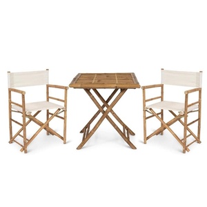 Silla Plegable de Bambú y Ratán para Exteriores |   Sillón Modular Plegable para Sala de Estar, Tejido a Mano, Transpirable, con Bambú Sólido - Product Image 3