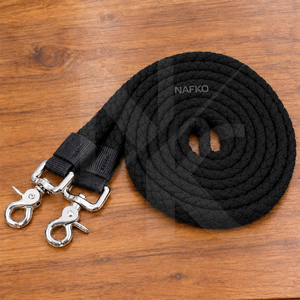 Cuerdas de nailon trenzadas de colores personalizados para caballos, de 2/3 metros, cuerda de polipropileno suave y duradera con mosquetones giratorios de alta resistencia. - Product Image 3