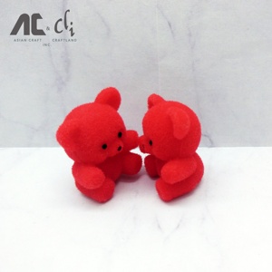 ตุ๊กตาหมีขนาดเล็ก 1 นิ้ว สีแดงคริสต์มาส สำหรับตกแต่งบ้านตุ๊กตาขนาดเล็กหรืองานฝีมือ - Product Image 3